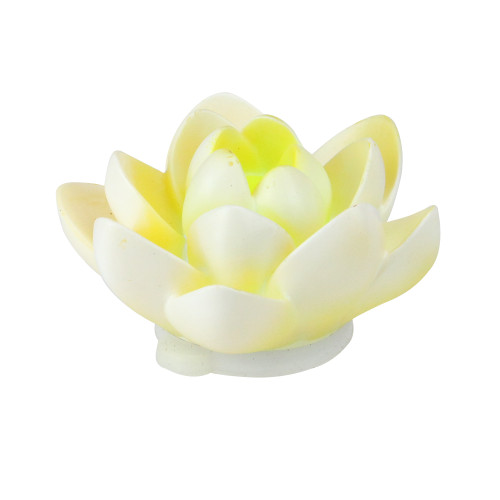 4" White and Yellow Floating Flower LED Color Changing Swimming Pool Light