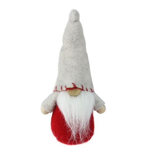 7" Plush Beige and Red Mini Gnome Christmas Figure Decoration