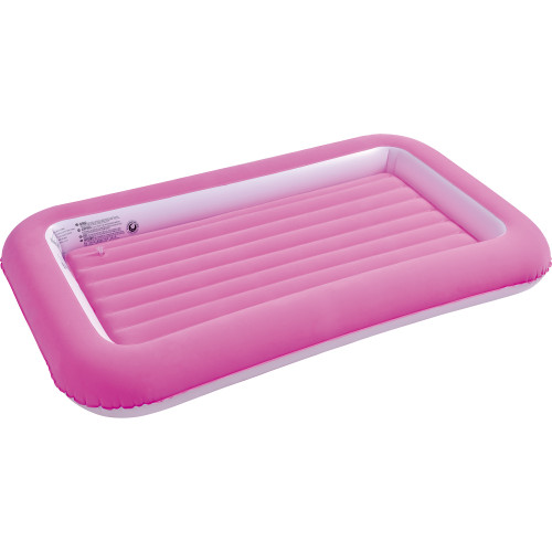 Single Ribbed Recessed Inflatable Child's Airbed - 5' - Pink