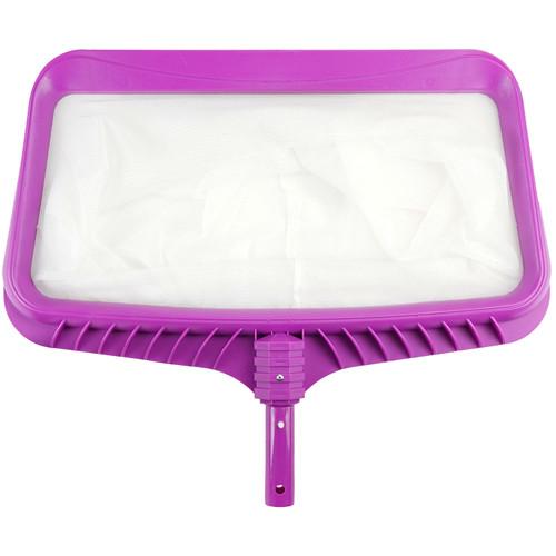 22" Purple Heavy Duty Deep-Bag Swimming Pool Leaf Rake Skimmer Head