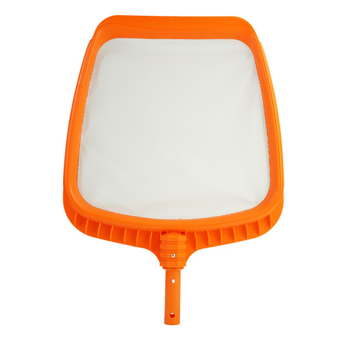 21" Orange and White Deluxe Pro-Series Swimming Pool Mesh Skimmer Head
