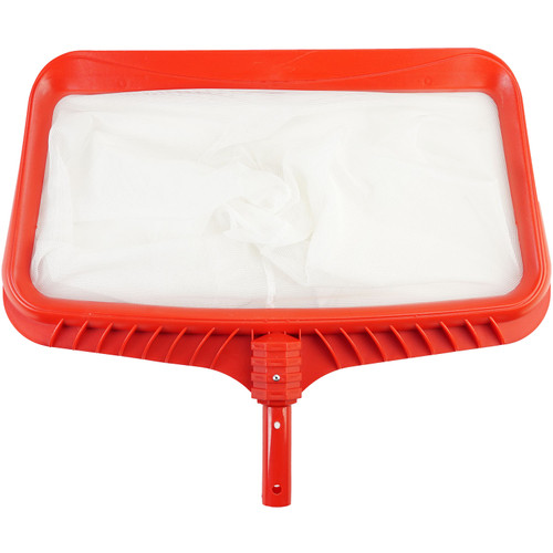 22" Red Heavy Duty Deep-Bag Swimming Pool Leaf Rake Skimmer Head