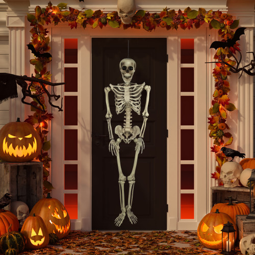 Life Size Skeleton Halloween Hanging Decoration - 5'