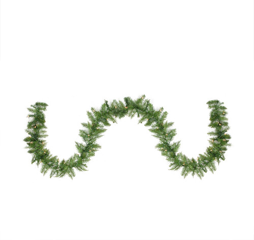 9' x 10" Pre-Lit Northern Pine Artificial Christmas Garland - Clear Lights