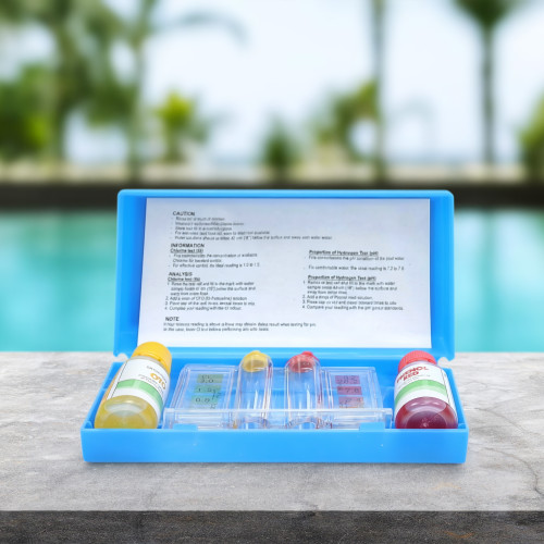 3 Way Swimming Pool Test Kit with Case for Tests pH Chlorine and Bromine Levels