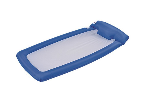 Inflatable Classic Blue and White Swimming Pool Lounge Float, 72.5-Inch