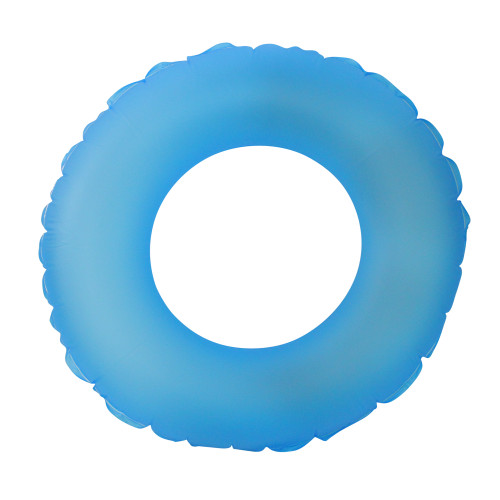 30" Classic Round Neon Blue Inflatable Swimming Pool Inner Tube Ring Float