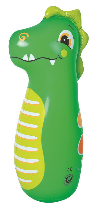34" Inflatable Green Three-Dimensional Dinosaur Children's Bop Bag
