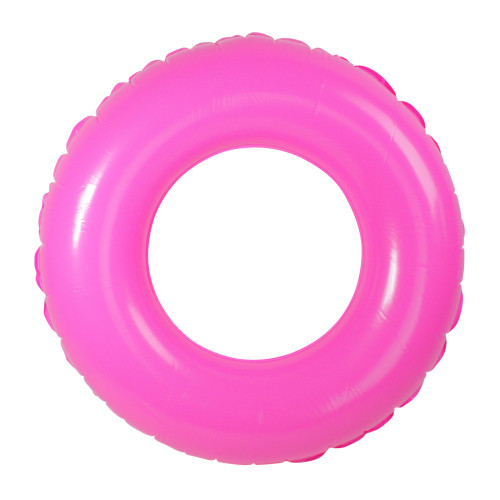 35" Inflatable Classic Round Pink Swimming Pool Inner Tube Ring Float