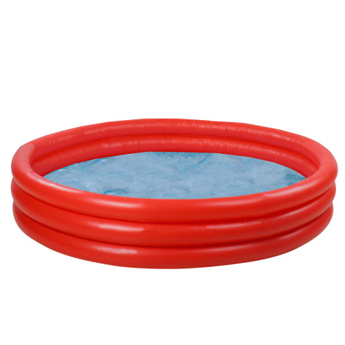 4ft Red and Blue Round Inflatable Children's Swimming Pool