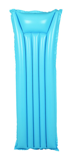 Inflatable Blue Air Mattress Shaped Swimming Pool Raft Float, 72-Inch