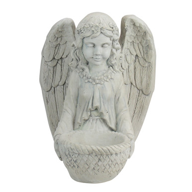 16.5" Gray Angel Bust Outdoor Garden Planter Statue | Northlight Seasonal