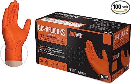 Gloveworks - GWON4 Nitrile Gloves, Small, Pack of 100 - State Safety