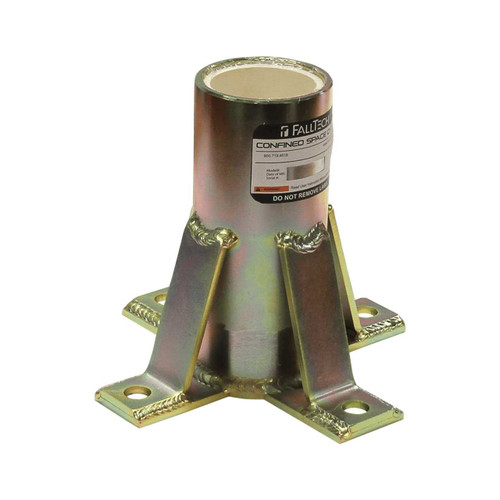FallTech 65060FMZ Floor-mount Plated Steel Bolt-on Fixed Davit Base 65060FMZ