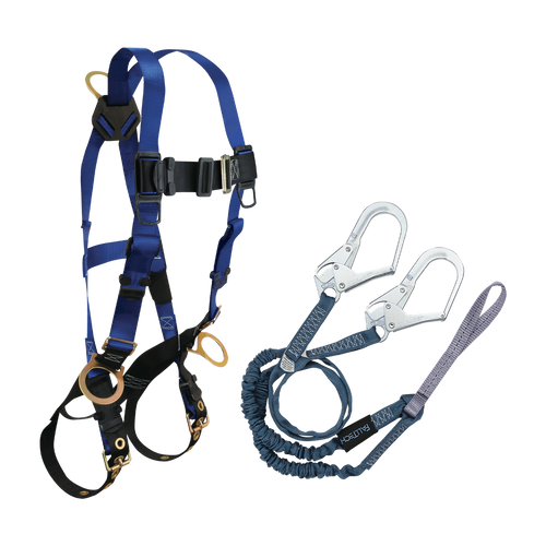 FallTech CMB1859Y3L Harness and Lanyard 2-pc Combination