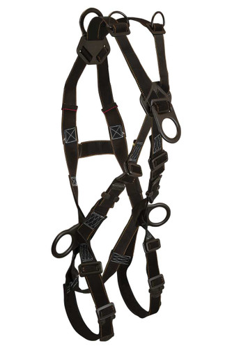 FallTech 8063B Arc Flash Nylon 4D Cross-over Climbing Full Body Harness FT-8063B