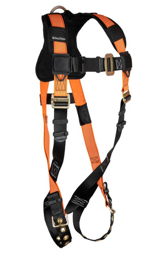 FallTech 7008BHVD Hi-Vis Tradesman® Plus 1D Standard Non-belted Full Body Harness FT-7008BHVD