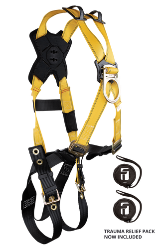 FallTech 7028 Journeyman Flex® Steel 2D Cross-over Climbing Full Body Harness