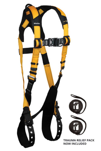 FallTech 7021BFD Journeyman Flex® Aluminum 2D Climbing Non-belted Full Body Harness 7021BFD