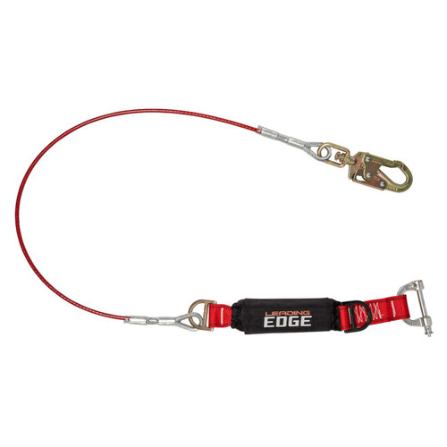 FallTech 8354LEC4D 6' Leading Edge Cable Energy Absorbing Lanyard 8354LEC4D