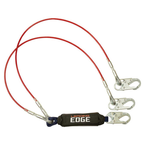 FallTech 8354LEY 6' Leading Edge Cable Energy Absorbing Lanyard 8354LEY