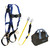 FallTech KIT186LT6P Harness and Lanyard 3-pc Kit Including Medium Storage Bag (7018 KIT186LT6P