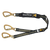 FallTech 82424YCAF 4' Shock Absorbing Lanyard Y-Legs; Arc Flash w/Steel Swivel Carabiners