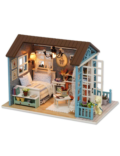 DIY Dollhouse Miniature Kit Romantic Forest Time Wooden Gift House Toy