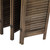 Sycamore wood 8 Panel Screen Folding Louvered Room Divider