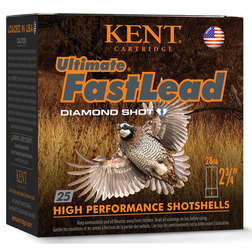 Kent Cartridge K28UFL246 Ultimate Fast Lead 28Gauge 2.75" 7/8oz 6Shot 25 Per Box/10 Case