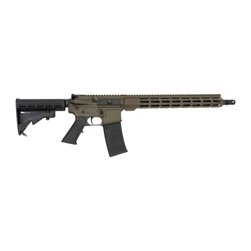 Andro Corp Industries 55616BBODG ACI-15 Bravo 5.56 NATO 30+1 16" Black Nitride Threaded Barrel, OD Green