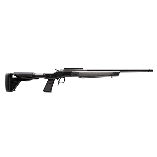 CVA CR4439XP Scout XP 35 Whelen 1rd 20" Matte Stainless Steel Threaded Barrel & Receiver w/Picatinny Rail