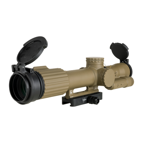 Trijicon 2400020 VCOG Cerakote Flat Dark Earth 1-8x 28mm Illuminated Red Segmented Circle/Crosshair Reticle Quick-Release Mount Open