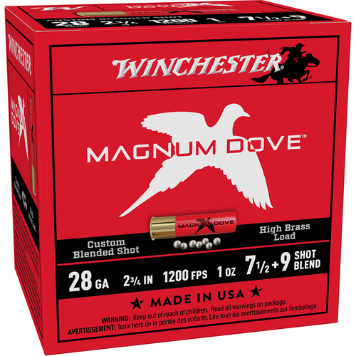 Winchester Ammo MD2879 28Gauge 2.75" 1oz 7.5/9Shot 25 Per Box/10 Case Front