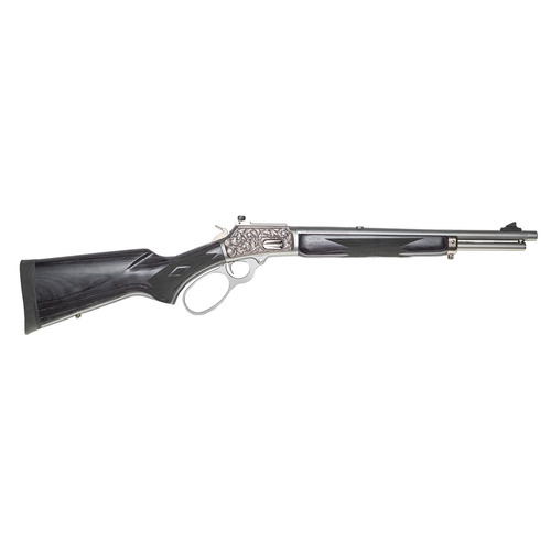 Cnc Firearms CNCRAZ10MM Marlin 1894 SBL Wild Boar 10mm Auto 16" Polished Stainless Steel, Polished Engraved Receiver Right