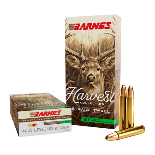 Barnes Bullets 32478 Harvest 400Legend 200gr Sierra Pro-Hunter 20 Per Box/10 Case