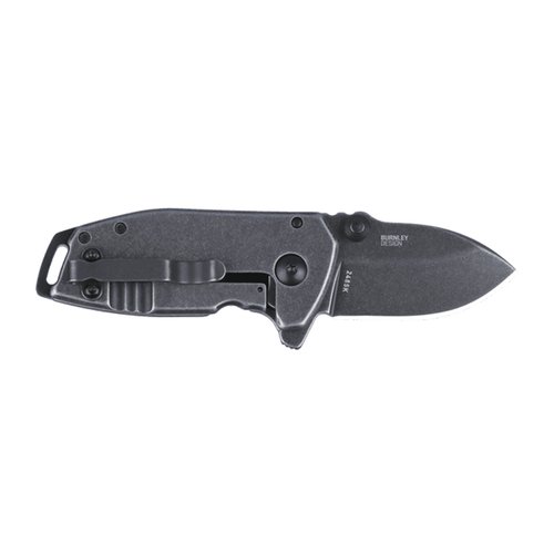 CRKT 2485KC SQUID Compact EDC 1.75" Folding Plain Stonewashed 8Cr13MoV SS Blade Right