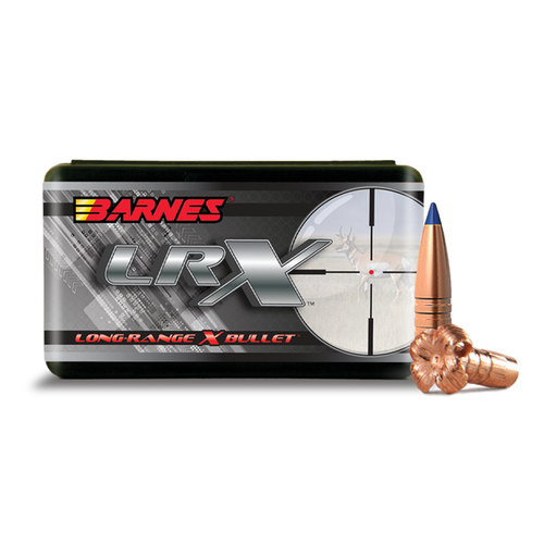 Barnes Bullets 32472 25Cal 117gr LRX Boat Tail 50 Per Box/10 Case