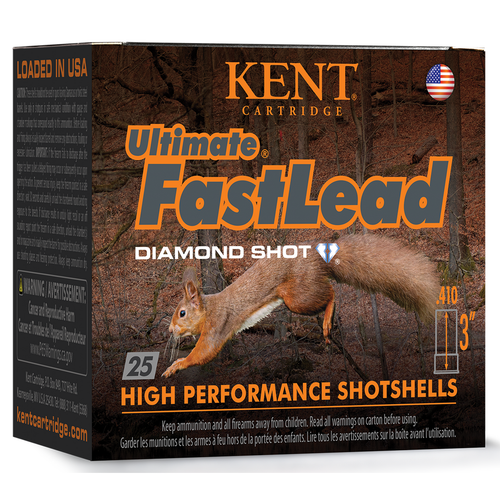 Kent Cartridge K4103UFL196 Ultimate Fast Lead 410Gauge 3" 11/16oz 6Shot 25 Per Box