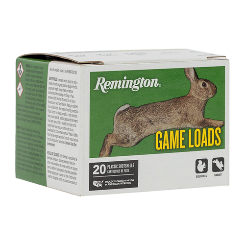 Remington Ammunition 20014 Game Load 410 Gauge 2.50" 1/2 oz 6 Shot 20 Per Box