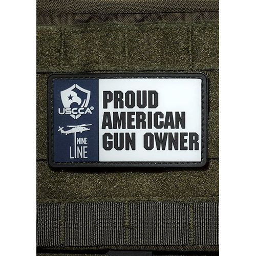 9 Line PVC PATCH - USCCA PROUD AMERICAN GUN OWNER