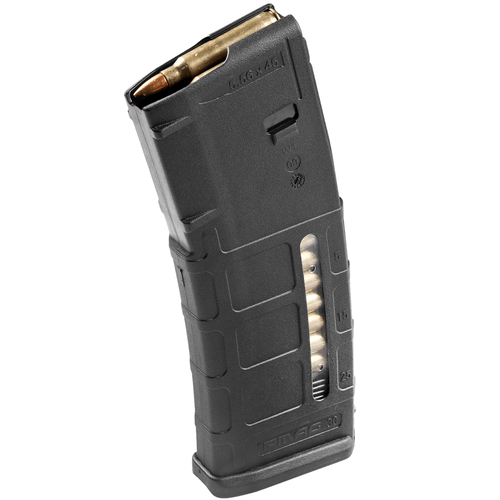 Magpul MAG570BLK PMAG GEN M2 MOE 30rd Detachable w/Capacity Window 223 Rem/5.56x45mm NATO Fits AR-15/M16/M4 Magazine