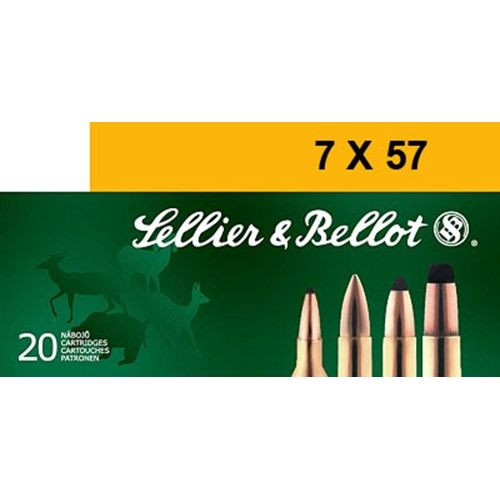 Sellier & Bellot 7x57 173gr Rifle Hunting Soft Point Cut-Through Edge Ammunition - Rimless