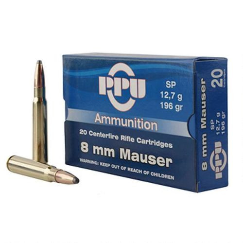 Prvi Partizan 8mm Mauser Ammunition 20 Rounds 196 Grain SP 2460fps