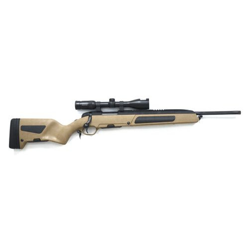 Steyr Scout .308 Win 19" Blued Barrel 5 Round Weaver Rail Tan Synthetic Stock and Black Finish-Package w/ Swarovski Z-3 3-10x42 Scope