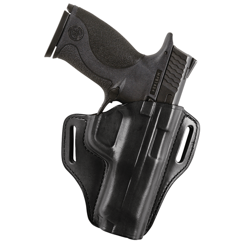 Bianchi 23942 57 Remedy OWB Size 12 Black Leather Belt Slide Fits Colt 1911 Commander Right Hand