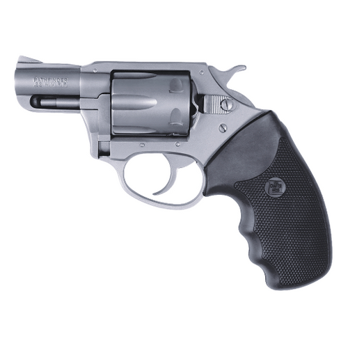 Charter Arms Pathfinder Revolver Single/Double 22 Winchester Magnum Rimfire (WMR) 2" 6 Rd Black Rubber Grip Stainless