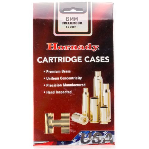 Hornady 86280   Rifle 6mm Creedmoor Brass 50