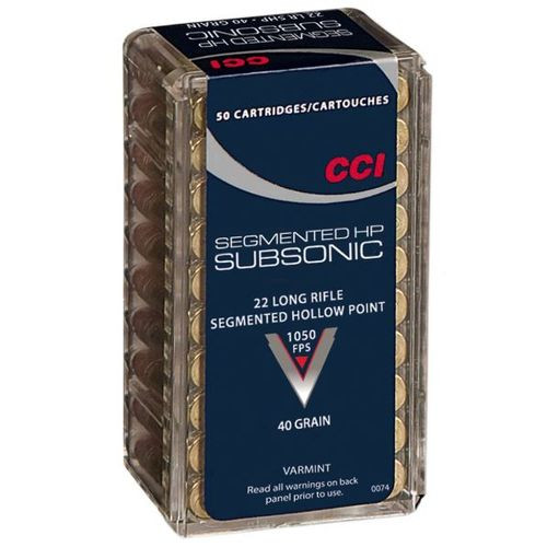 CCI .22LR Subsonic CPSHP 40 Grain 50 Rounds