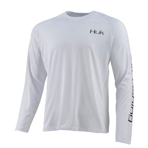 Huk American Large Long Sleeve White